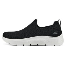 Skechers Cushioned Slip-Resistant Low-Top Casual Shoes Women's Black White Черно-белый, 36