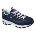 Skechers D'Lites Sparkling Rain Abrasion-Resistant Low-Top Chunky Sneakers Women's Marine Blue 36
