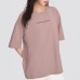 Skechers T Shirt Unisex Wooden Rose Pink Wooden Rose Pink/04JD, S