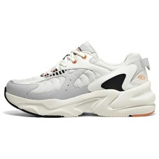 Skechers BOBS BAMINA 2 Lava Ripple Cushioning Wear-Resistant Low-Top Casual Shoes Men's White Gray Orange 41