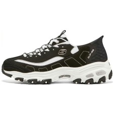 Skechers D'Lites 1.0 Chunky Sneakers 'Black White' Women's 36.5