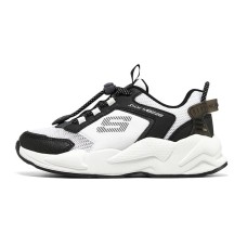 Skechers Ultrasurge Slip Resistant Cushioning Abrasion Resistant Low Top Kids' Running Shoes White Black Teenagers 31