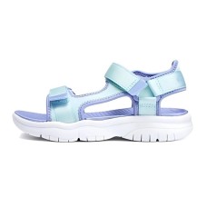 Skechers Cushioning Wear-Resistant Children's Sandals Green Purple Kids' Green Purple, 28.5