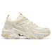 Skechers Stamina V6 Cushioned Slip-Resistant Abrasion-Resistant Low-Top Chunky Sneakers Men's White Beige 41.5