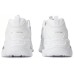 Skechers D'LITES 1.0 Cushioning Anti-Slip And Wear-Resistant Low-Top Chunky Sneakers Women's White Silver 38.5