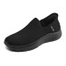 Skechers Slip Ins Wear-Resistant Breathable Cushioning Low-Top Casual Shoes Women's Black Черный, 37