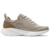 Skechers Cushioned Wear Resistant Breathable Low Top Running Shoes Men's Taupe Серо-коричневый, 41.5