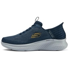 Skechers Skech-Lite Pro Anti-Slip Wear-Resistant Low-Top Running Shoes Men's Blue Yellow темно-синий/желтый, 45