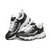 Skechers I-Conik Cushioning Breathable Low-Top Running Shoes Women's Black White 36.5