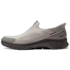 Skechers WOMEN'S GO WALK Anti-Slip And Wear-Resistant Breathable Low-Top Casual Shoes Men's Taupe темно-серый/черный, 44