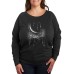 Trendy Plus Size Lunar Butterfly Graphic Pullover Серый, 4X
