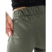 JDY high waisted crop wide fit trousers in dark green Kambaba, L L34