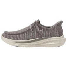Skechers Slip Ins Anti-Slip Wear-Resistant Low-Top Casual Shoes Men's Taupe Серо-коричневый, 45
