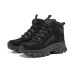 Skechers Street Blo Cushioning Anti-Slip And Wear-Resistant Height Increasing High-Top Chunky Sneakers Women's Black 35