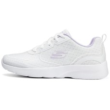Skechers Cushioned Wear-Resistant Breathable Low-Top Casual Running Shoes Women's White White/Lavender, 39