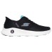 Skechers Slip Ins Anti-Slip Wear-Resistant Low-Top Casual Shoes Women's Black White черный/многоцветный, 36