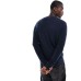 Selected Homme waffle knitted jumper in navy Черный, XL