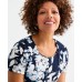 Women's Printed Scoop-Neck Short-Sleeve Top, Exclusively at Macy's Alice Indigo, S