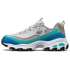 Skechers D'LITES 1.0 Cushioned Wear Resistant Breathable Low Top Casual Shoes Women's Turquoise 36