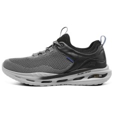 Skechers Arch Fit Series Cushioning Lightweight Low-Top Casual Running Shoes Men's Gray Black 40