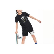 Skechers Kids Casual Sportswear Set (Carbon Black), 130