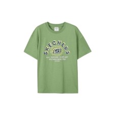 Skechers T Shirt Dark Green Kids' Ming green/02SH, 130