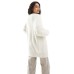 Cotton On faux hair longline cardigan in ecru XS - US 4