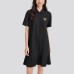Skechers Short-Sleeved Dresses Women's Carbon Black Carbon Black 0018, L