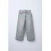 Джинсы wide leg с эффектом потертости ZARA Синий, 6/7 лет (года) (122 cm)