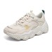 Skechers Old School Running Shoes D'lites 'Beige White' Women's 36