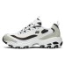 Skechers D'LITES 1.0 Anti-Slip Wear-Resistant Low-Top Chunky Sneakers Men's White Gray White gray, 39.5