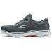 Skechers GO WALK 7 Cushioning, Wear Resistant Low Top Running Shoes Men's Gray Red серый красный, 41.5