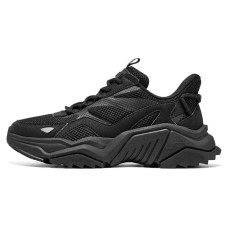 Skechers Cushioning Anti-Slip And Wear-Resistant Low-Top Chunky Sneakers Women's Black Черный, 36