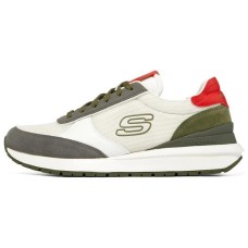 Skechers SUNNY DALE Casual Shoes Men Low-Top White/Gray/Red/Green 41