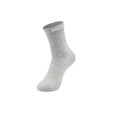 Skechers Mid Calf Socks Unisex 1 Pack Oyster Gray 1 pair (oyster grey /02BX), S