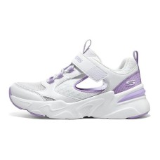 Skechers Bobs Bamina Anti-Kick And Wear-Resistant Kids Lifestyle Shoes White Purple Teenagers 28.5
