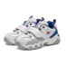 Skechers Kids 2.0 Slip Resistant Cushioning Abrasion Resistant Low Top Kids Lifestyle Shoes White Blue Teenagers 33