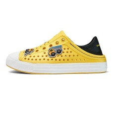 Skechers Foamies Anti Slip Wear Resistant Children's Sandals Yellow Black Kids' Yellow Black, 27.5