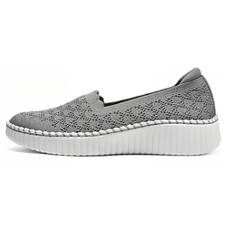 Skechers Cushioning And Breathable Low Top Casual Shoes Women's Charcoal Gray Серый, 37.5