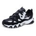 Skechers D'Lites Low Top Daddy Shoes Black/White Women's 35