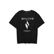 Skechers T Shirt Unisex Carbon Black Carbon Black/0018, M