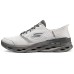 Skechers Cushioning, Slip Resistant, Abrasion Resistant, Rebound Low Top Running Shoes Men's Gray GRAY/Charcoal Gray, 44