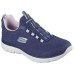Skechers Anti Slip Wear Resistant Low Top Casual Shoes Women's Blue Синий
