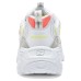 Skechers DLITES Anti-Slip Wear-Resistant Low-Top Chunky Sneakers Women's White Yellow White Pink/Lemon, 37