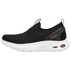 Skechers Cushioning, Slip Resistant, And Abrasion Resistant Low Top Running Shoes Women's Black Черный, 35