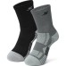 Skechers Mid Calf Socks Unisex 2 Pack 2 pairs (shark gray/black), M