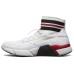 Skechers Block Cushioning Anti-Slip And Wear-Resistant High-Top Casual Shoes Men's White Red 43