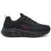 Skechers Cushioned Slip-Resistant Breathable Low-Top Running Shoes Men's Black Черный, 44