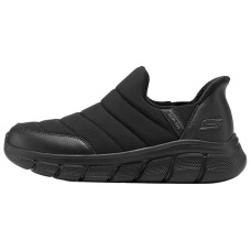 Skechers Slip Ins Anti-Slip Wear-Resistant Low-Top Casual Shoes Men's Black Черный, 45.5