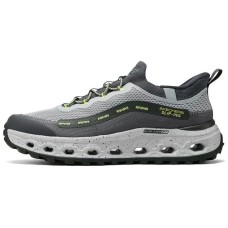 Skechers OUTDOOR Anti-Slip And Wear-Resistant Breathable Low-Top Casual Shoes Men's Gray Yellow Серый Желтый, 42